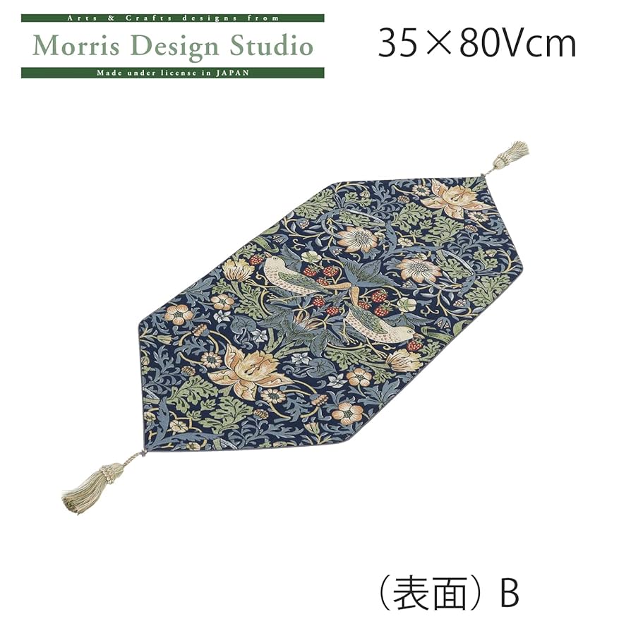 イチゴドロボウ　ウィリアムモリス　川島織物セルコン Amazon｜川島織物セルコン Morris Design Studio モリスデザイン